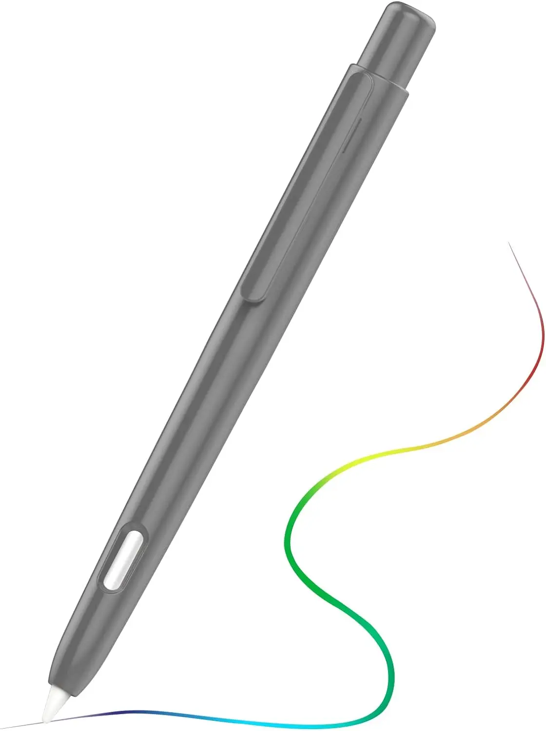 MoKo Holder Case for Apple Pencil 2nd Generation,Retractable Protective Apple Pencil Cover with Sturdy Clip,Hard PC Apple Pencil