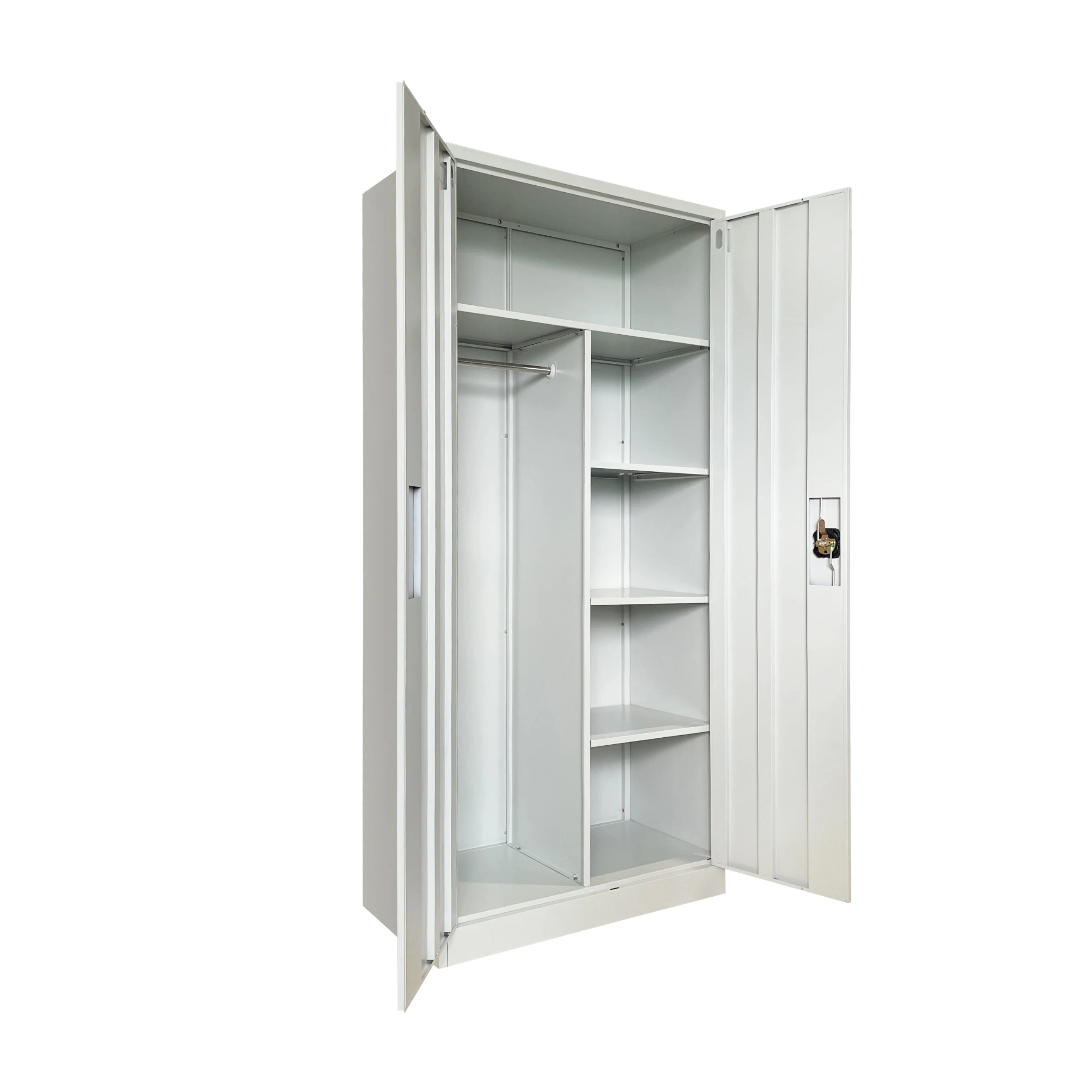 خزانة معدنية ببابين متعددة الوظائف مع خزانة ملء تخزين معدنية حديثة وخزانة موظفي مصنع الصلب لورشة العمل #3