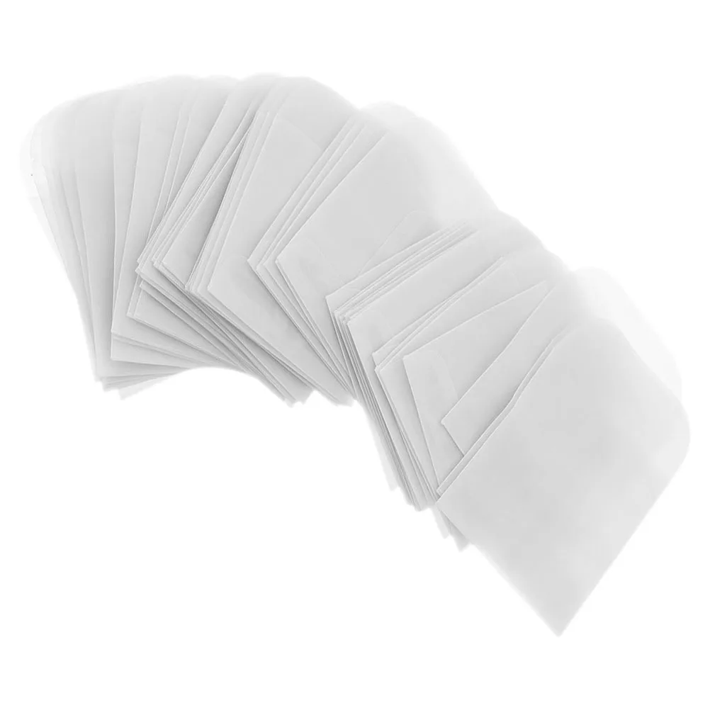 60 قطعة أكياس مجوهرات صغيرة مغلفات ورقية شفافة شفافة لقلادة حلقة القرط تخزين عرض مجموعة 5x5 سنتيمتر