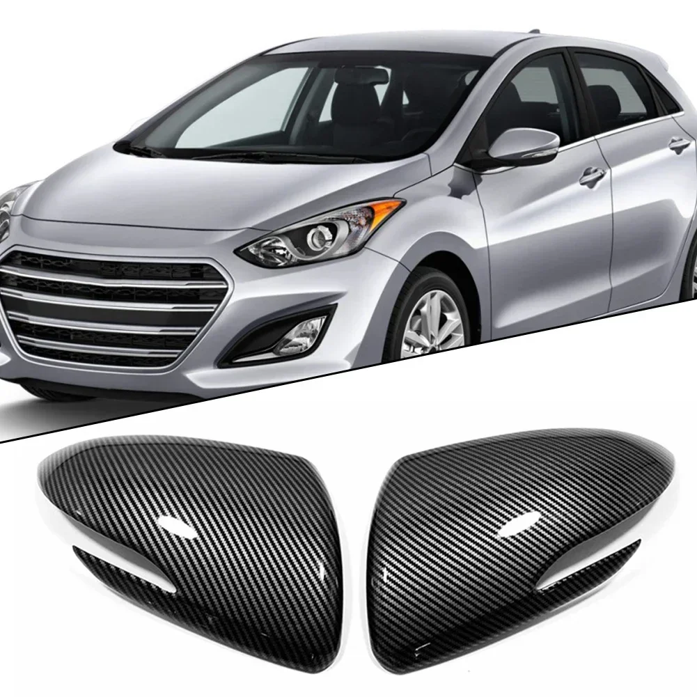 For Hyundai Elantra Transform your For Hyundai Elantra I30 with Carbon Fiber Side Door Rearview Mirror Covers Premium Look!