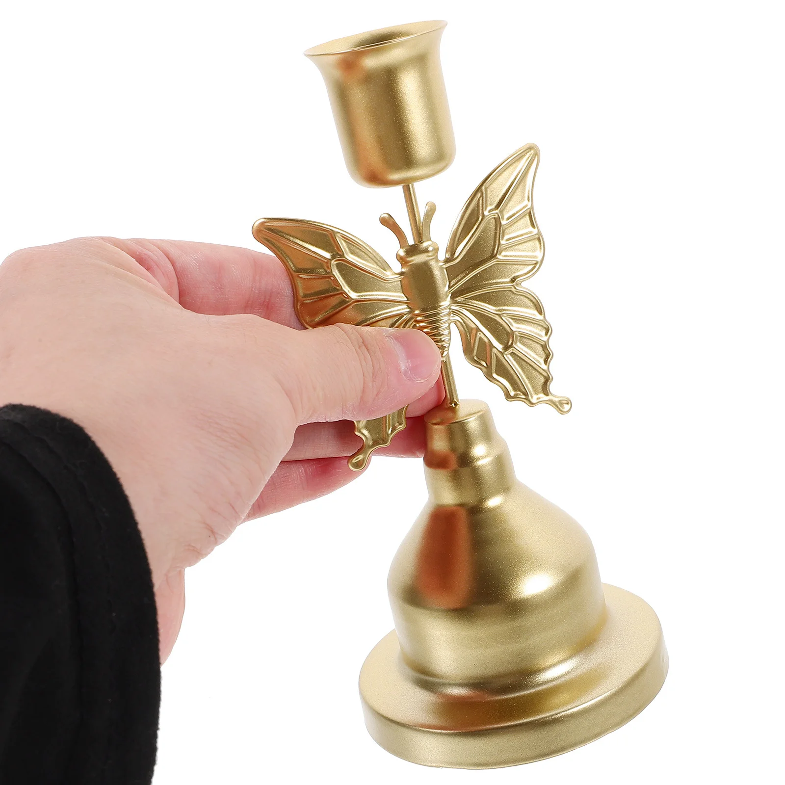 

Iron Butterfly Holder Vintage Style Retro Decorative Metal Tealight Stand Wedding Desktop Decoration Ornament