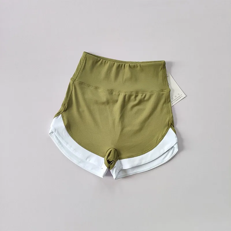 Hochgeschnittene Yoga-Shorts für Damen, Fitness, Push-Up, Po-Formend, Gym, Sport, Radfahren, Laufen, Leggings für Frauen – Detail 1