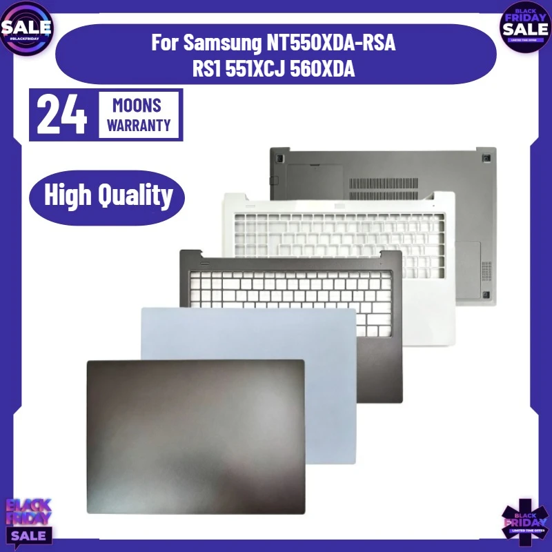 

For Samsung NT550XDA-RSA RS1 551XCJ 560XDA Laptop LCD Back Cover/Front Frame/Palm Rest/Bottom Cover Gray