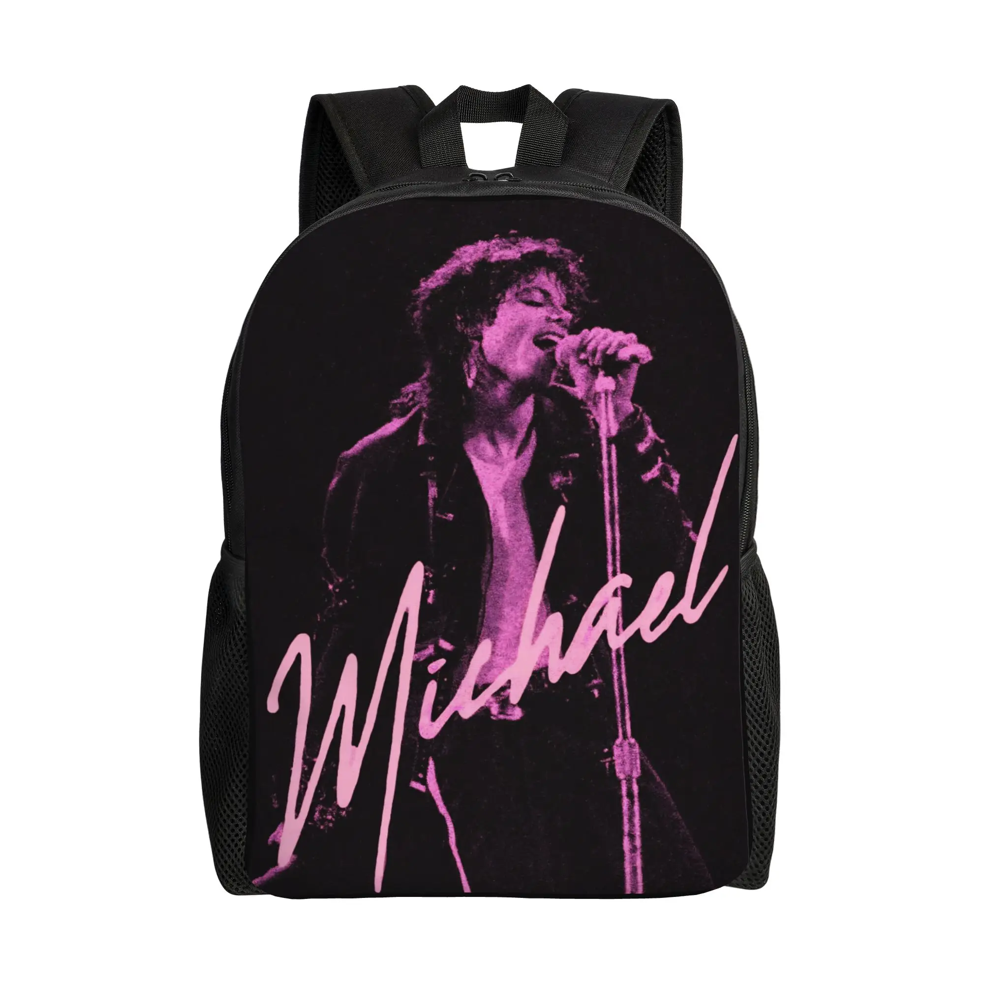 Michaels Jacksons Singer Pop Backpack for Men Women Cool Student Work Daypack  College Shoulder Bag Lightweight