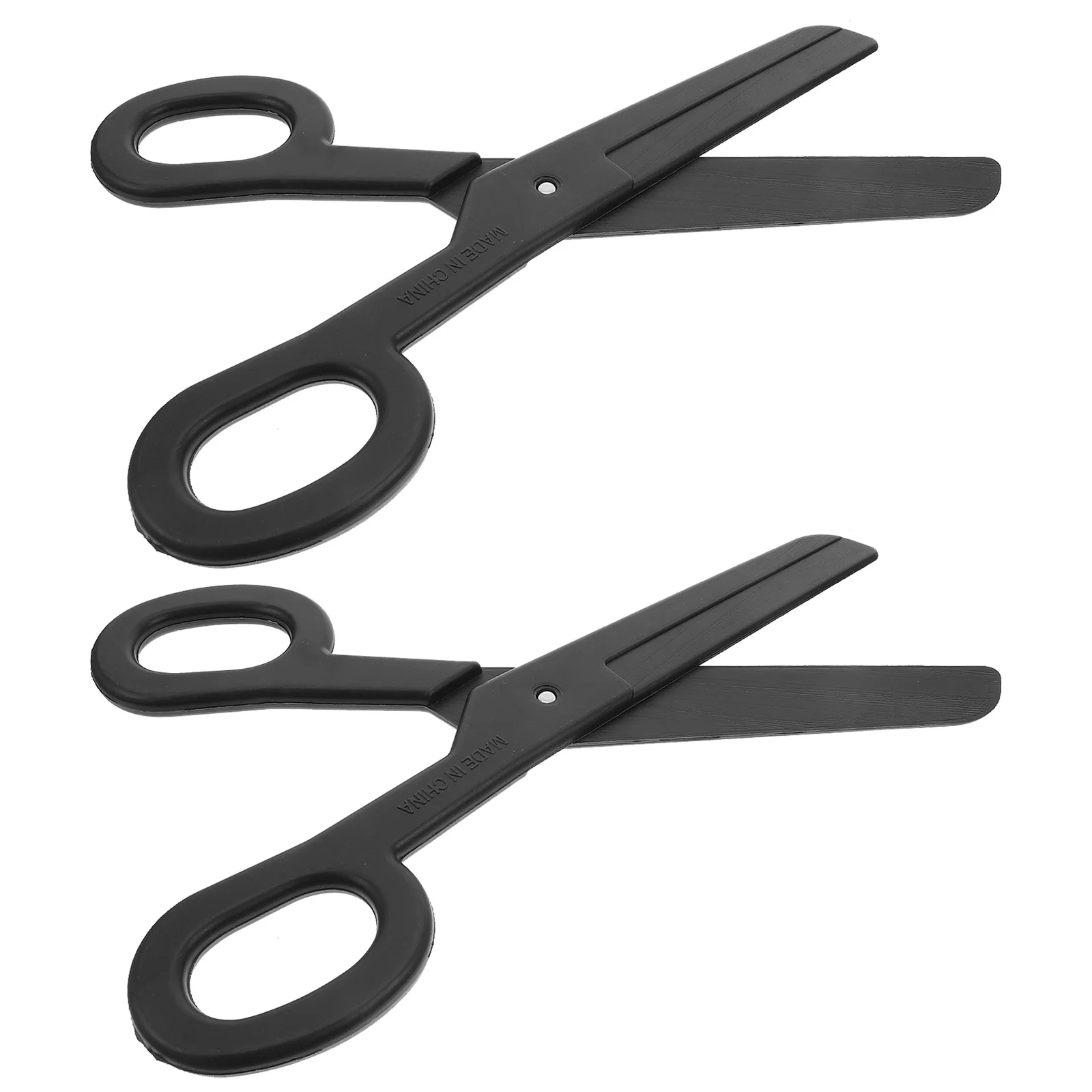 2Pcs Large Fake Scissors Realistic Theater Prop Decorative Stage Scissor Costume Accessory Halloween Dress Up Circus Party