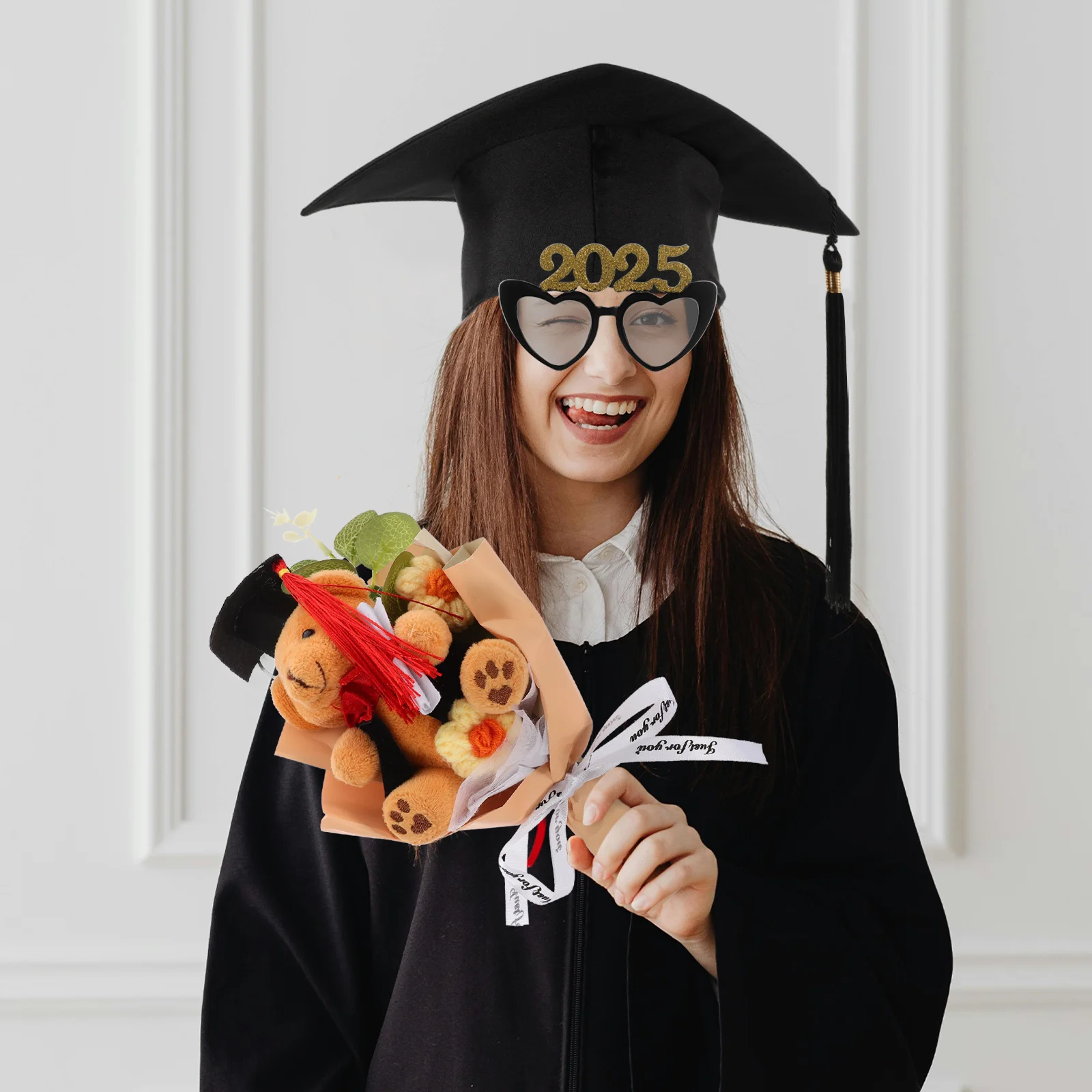 

Heart Shaped Glasses New Year 2025 Party Eyeglasses Decors Photo Props Lightweight Comfortable Wear Smooth Surface Festival