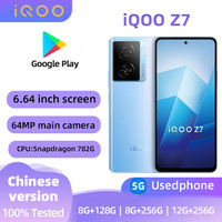 Vivo iQOO Z7 5G Android Mobile Phone 6.64inch Screen CPU Snapdragon 782G Dual SIM 5000mAh Battery used phone