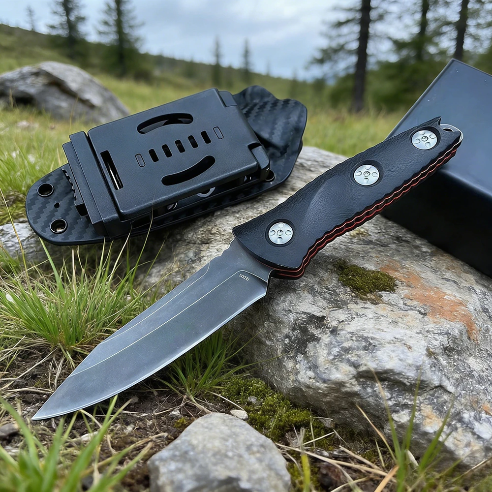 

Тактический охотничий нож 113: универсальный прямой нож для активного отдыха, кемпинга, рыбалки, барбекю, спасения в джунглях, EDC-нож, повседневный нож-резак