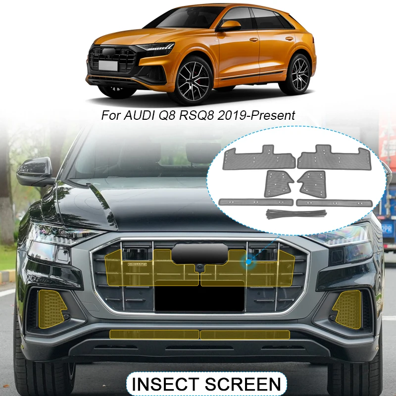 

4 шт., автомобильные насекомые сетчатые фильтры на воздуховод для Audi Q8 RSQ8 2019-2025 Airin