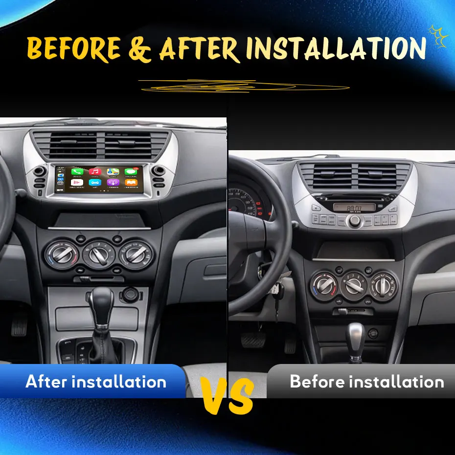 For Suzuki Alto 2009-2016 Car Video GPS Navigation Android 16 Wireless CarPlay Bluetooth 4G Auto Tools Head Unit Accessories IPS