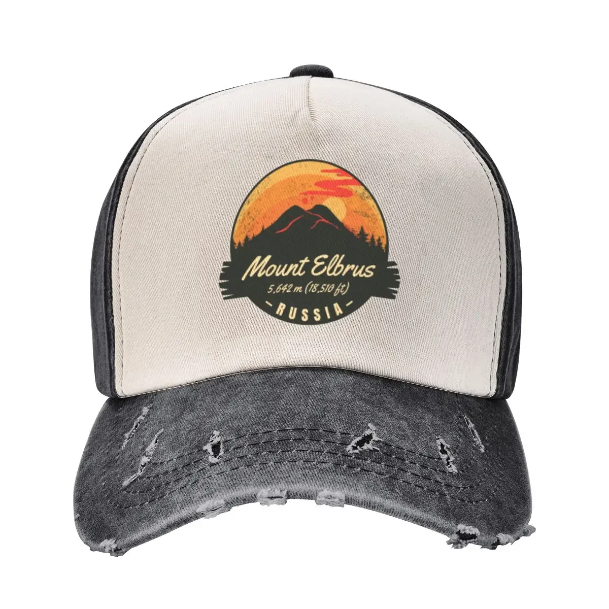 

Mount Elbrus, Caucasus mountains, Southern Russia Baseball Cap black custom caps Beach Sunhat Women Beach Fashion Men's