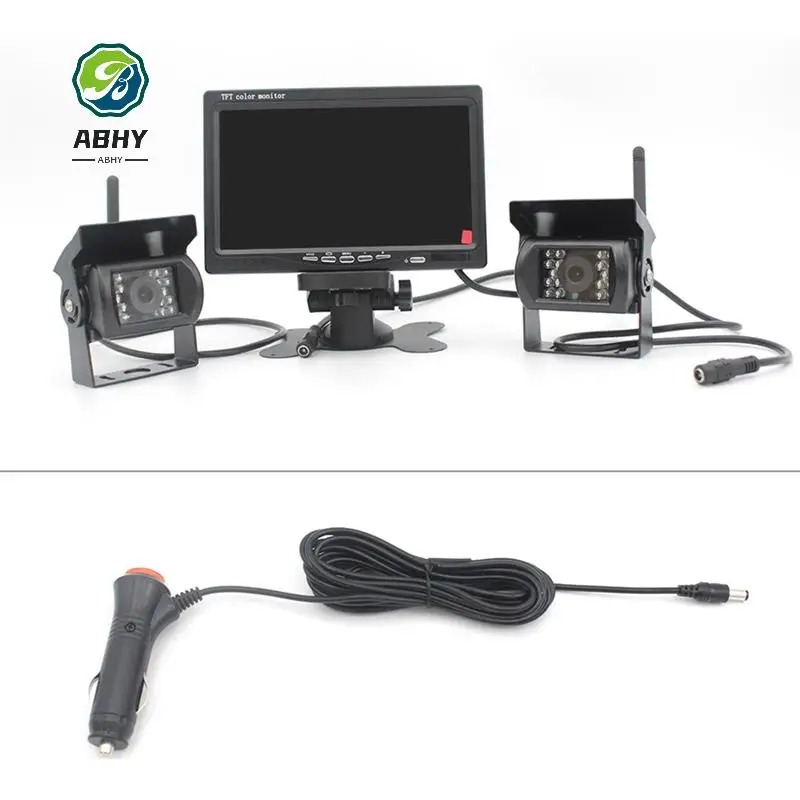 

ABHY-24V 7-Inch Reversing Display Reversing Image High-Definition Infrared Night Vision Wide-Angle Universal Parts