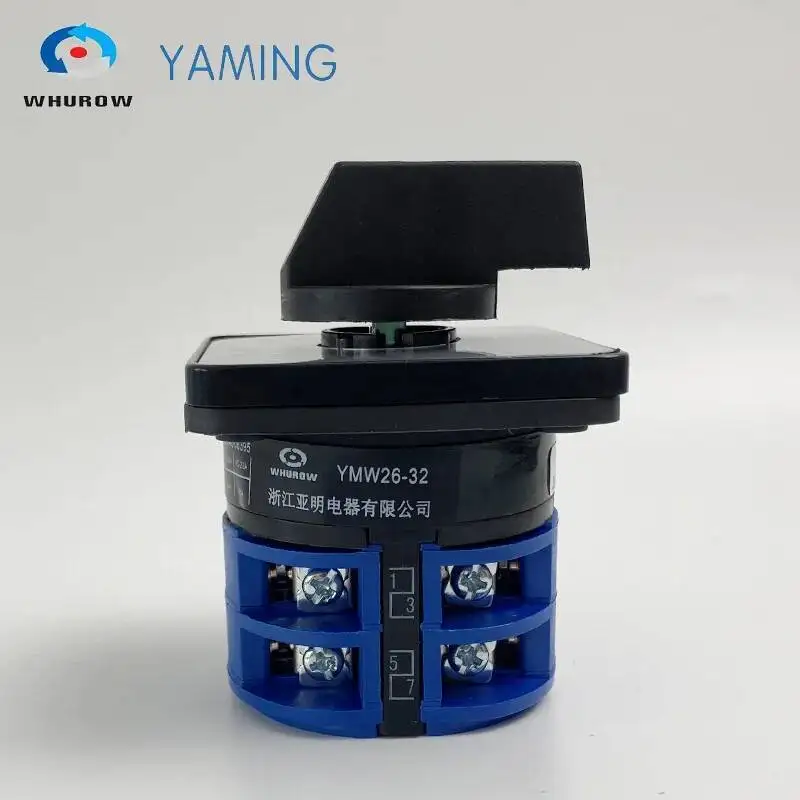 32A 660V Power Circuit Controle Selector Omschakeling Twee Polen Zilver Contact Aanpassen Rotary Cam Schakelaar YMW26 LW28 LW26-32/2