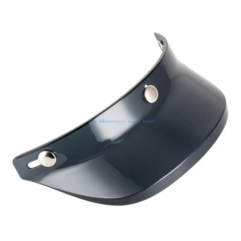 Y9UC 3 Snap-Button Visor Up WindShield Open Face Helmet Visor AntiUV Shield