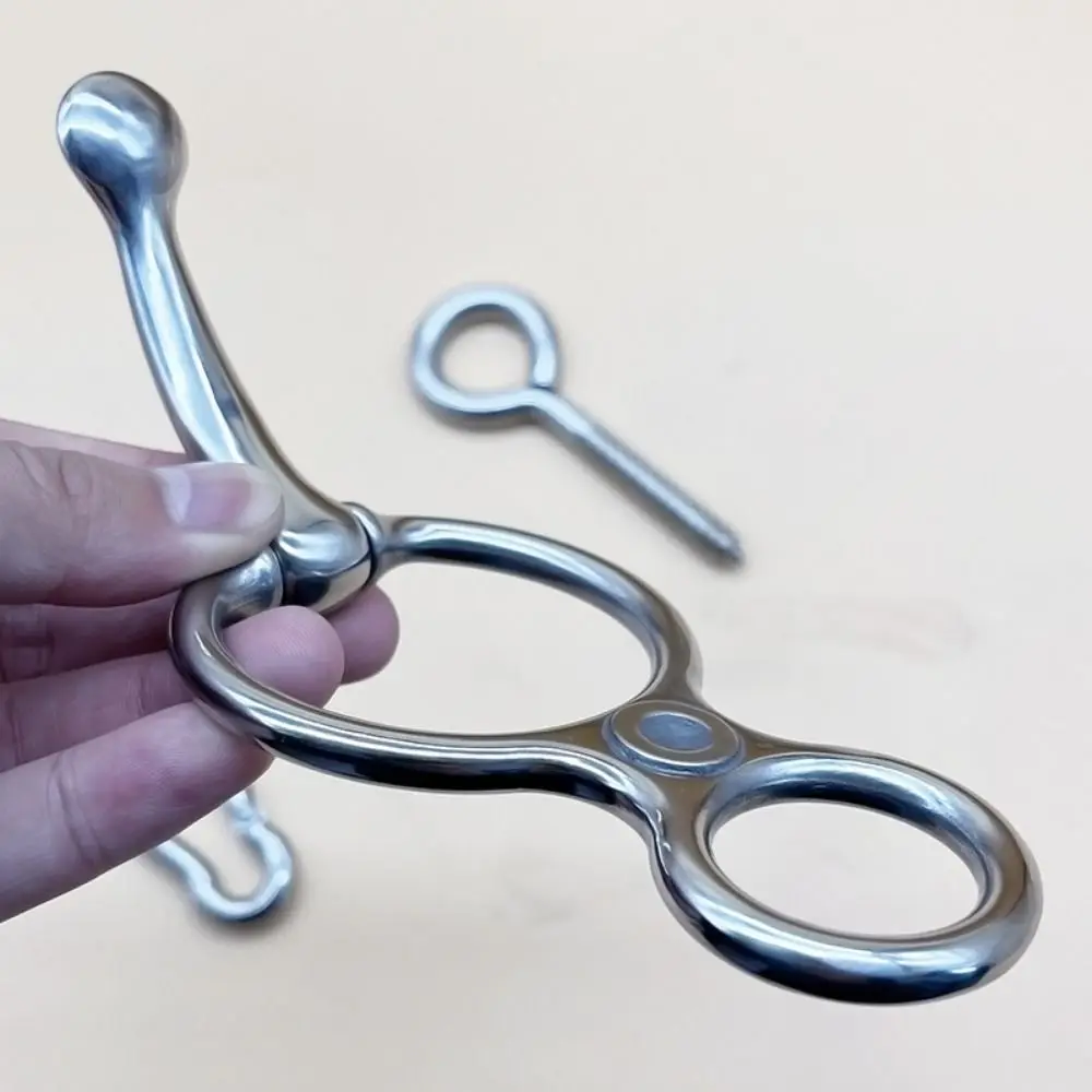Quick Snap Horse Tie Ring Silver Durable Tie Horse Buckle Stainless Steel Reusable Horse Rigging Equipment Tack Needs