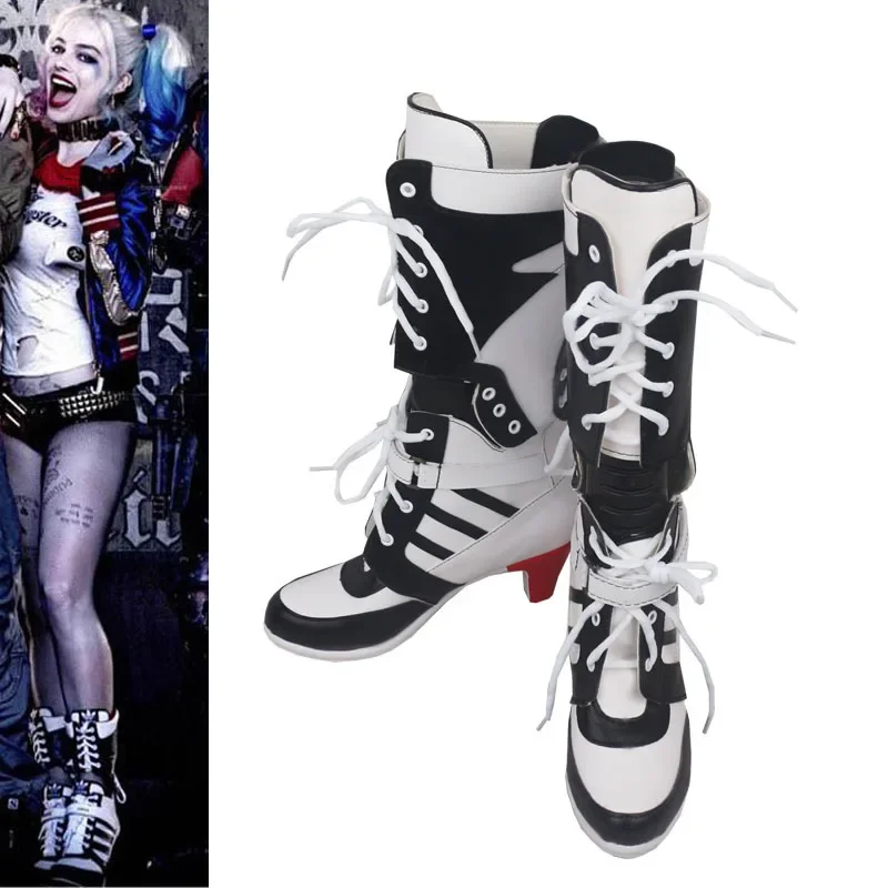 Costume Props Adult Cosplay Boots Joker Davidsion Accessories Shoes Boots for Girls Women Halloween Cosplay Shoes