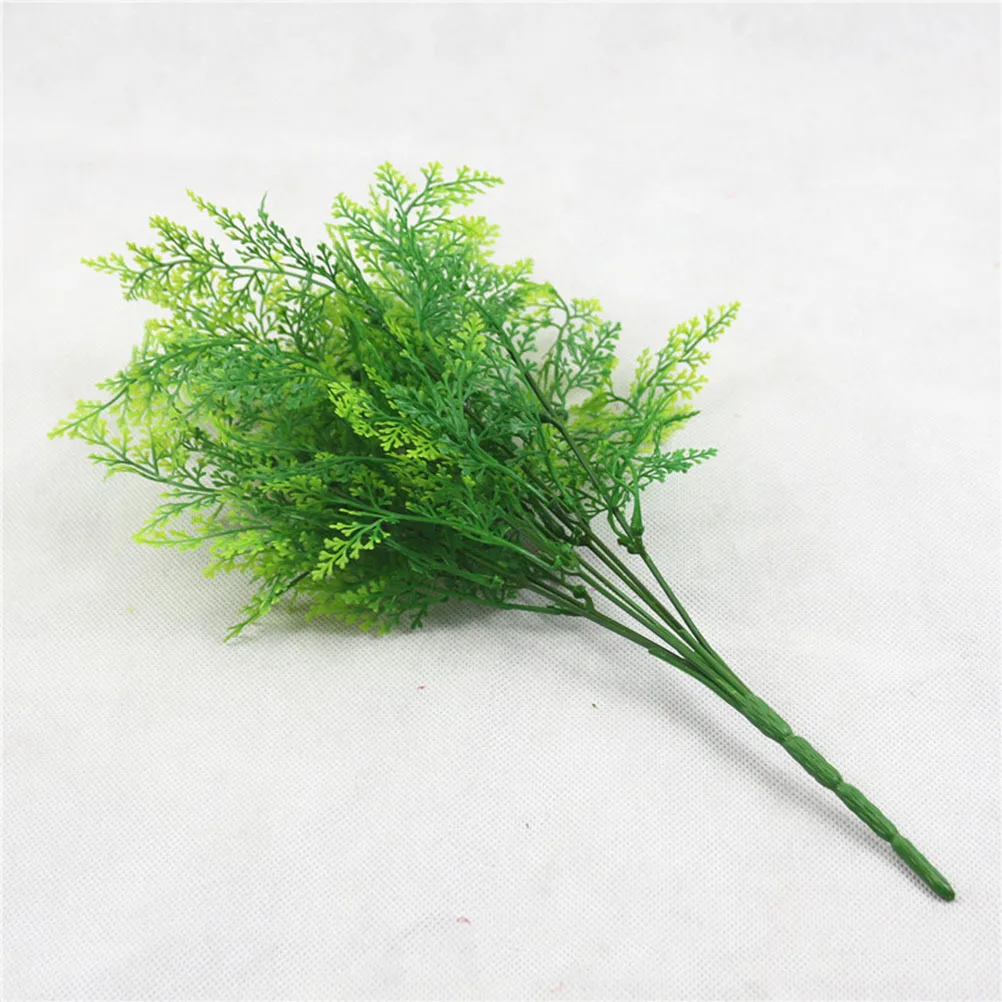 

2Pcs Simulation Fern Leaf Greenery Plants Fake Shrub Leaves Rustic Style Home Garden Wedding Decoration Accent