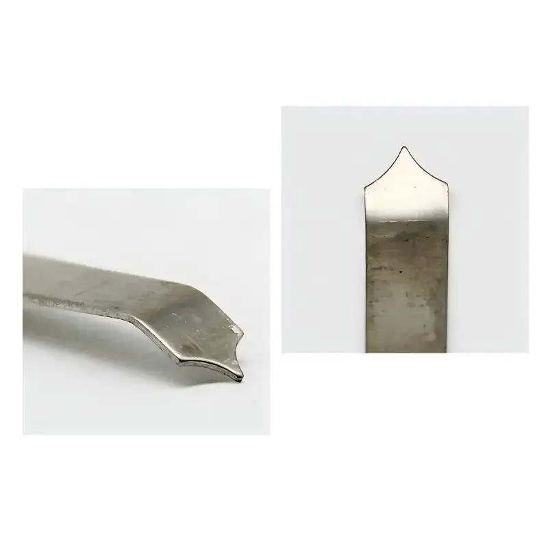 Töpferei-Formmesser aus Edelstahl, Töpferwerkzeuge, Modellierwerkzeug für Ton, doppelt gebogener Schneidkopf zur Herstellung von Röhrchen – Detail 4