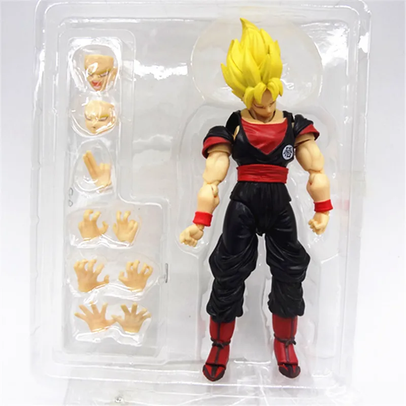 Anime Action figuren Shf mobile Puppe Wukong Super Saiyan Tranx Szene handgemachte Modell Statue Spielzeug Geschenk Sammlung Ornament Cartoon