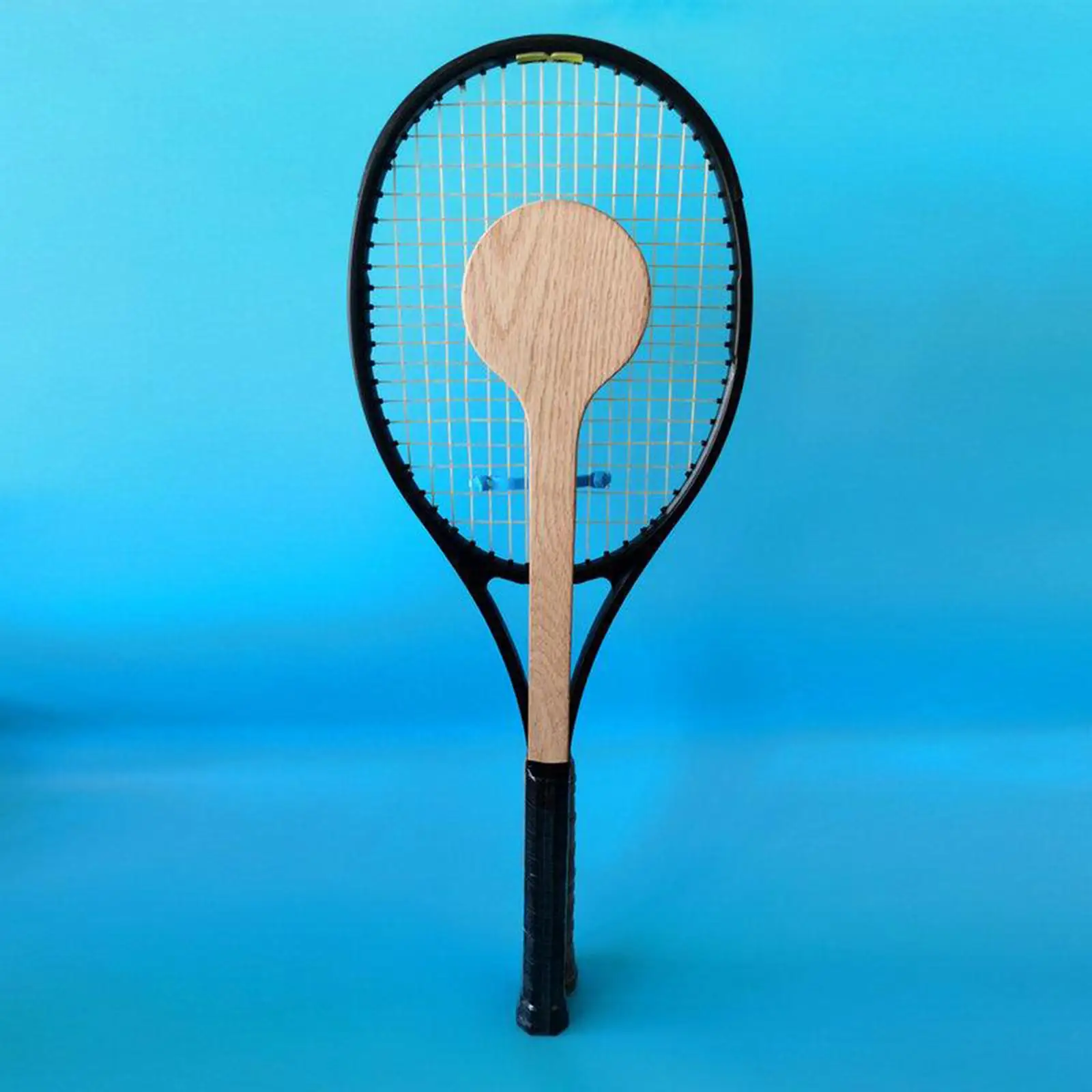 

Tennis Pointer Racket Wooden Sweet Spot Trainer Beginner Practice Tool for Accurate Hit Training