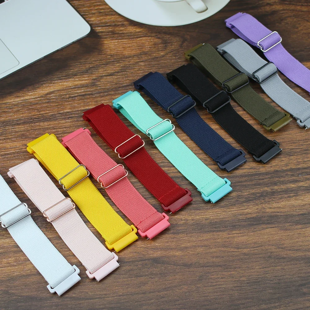 20mm 22mm Elastic Nylon Loop Strap for Samsung Galaxy Watch 4 5 6 7 40/44mm Pro Calssic 42/46mm Band Huawei Gt2/3 Amazfit Gts2/4 image 6