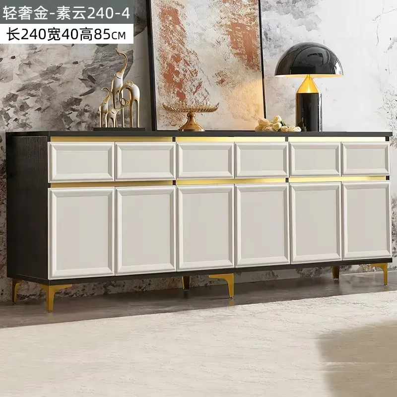 

Luxury Sideboard Buffet Cabinet with Storage 67" Fluted Sideboard Cabinet with 4 Door Accent Credenza Cabinet Indoor Entryway