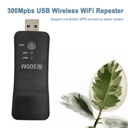 300Mpbs USB Wireless Repeater WiFi For Smart TV Network Adapter Universal HDTV RJ45 Lan Port Repeater AP WPS for PC Mobile Phone