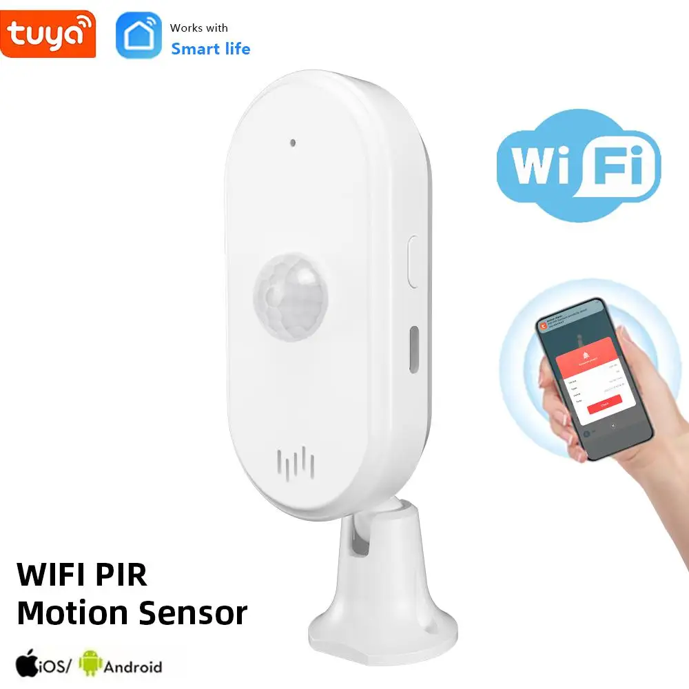 Tuya WiFi PIR Motion Sensor Security Protection Alarm Sensor Information Push Ingellent Smart Home Remote Monitor Smart Life App