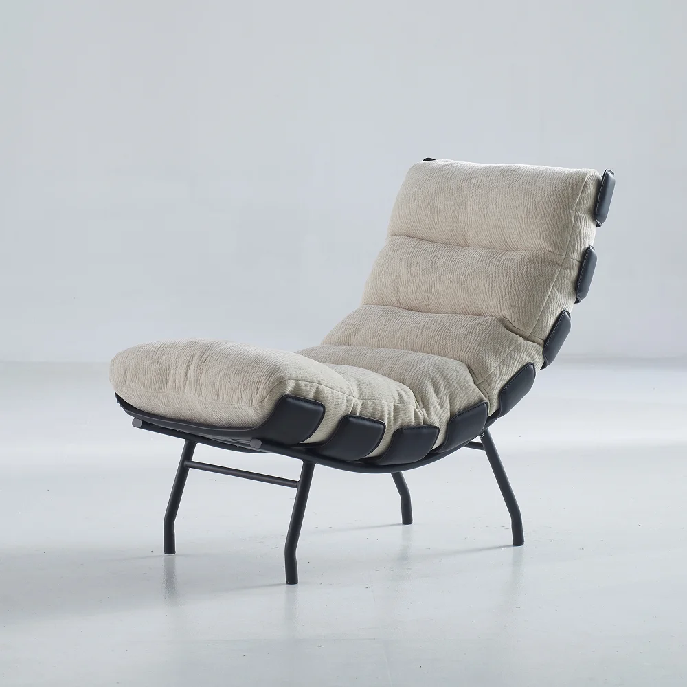 Modern Comfortable Recliner Lazy Sofa Unique Design Chaise Lounge For Family For Balcony Or Living Room