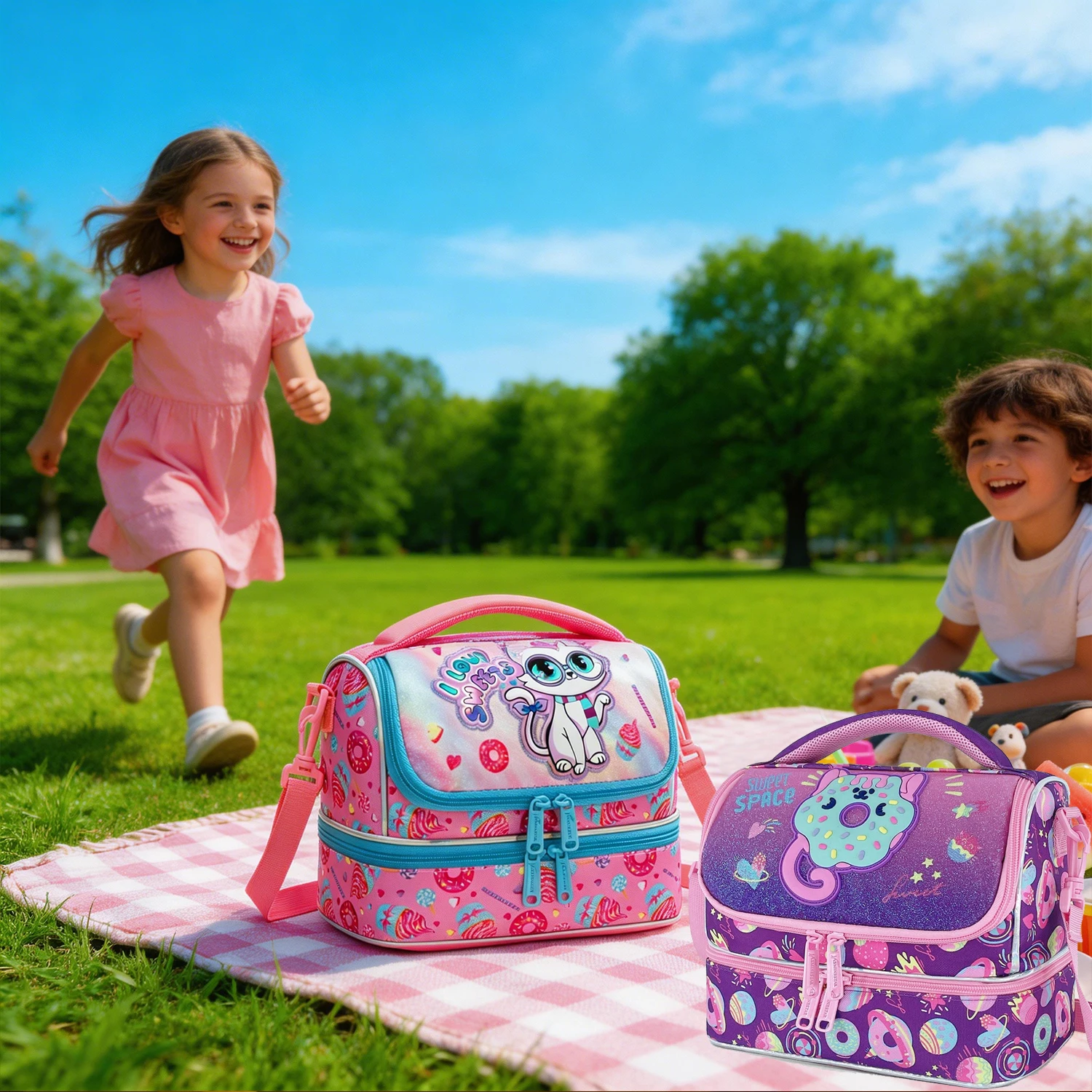 子供用ランチバッグ 大容量 ピクニック キャンプ 学校ランチ - Outdoor Camping For Kids のレビューと価格