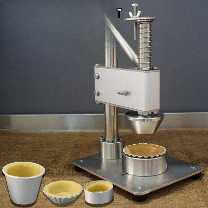 Manual Egg Tart Maker Baking Press Shape Machine Stainless Steel Baking Mould Tartlet Forming Machine