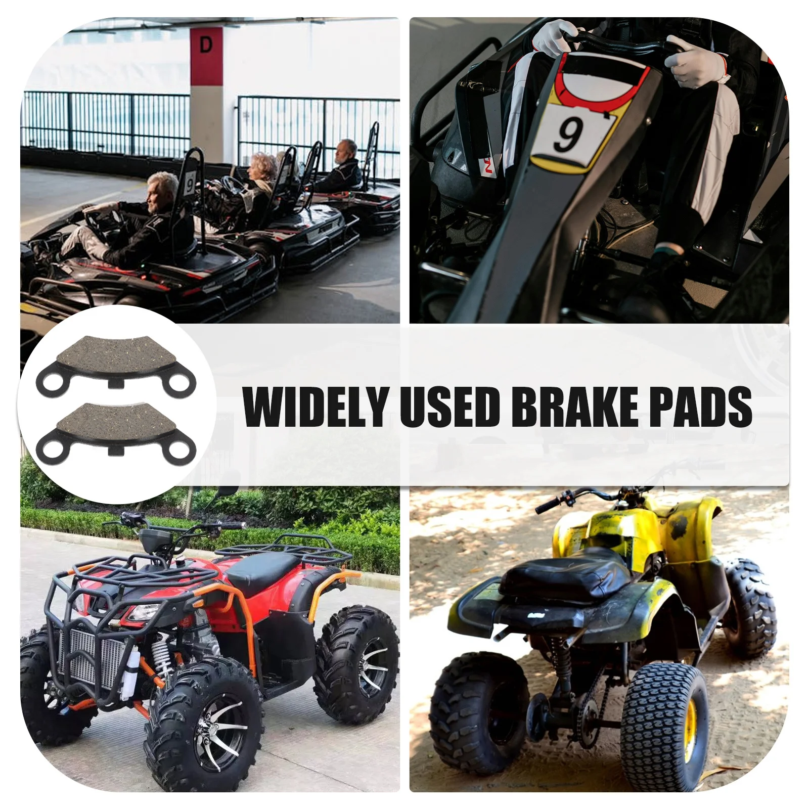 

Rear Brake Pad Compatible for 125cc 150cc Atv Motorcycle Durable Disc Brake Pads Replacement for Consistent Braking