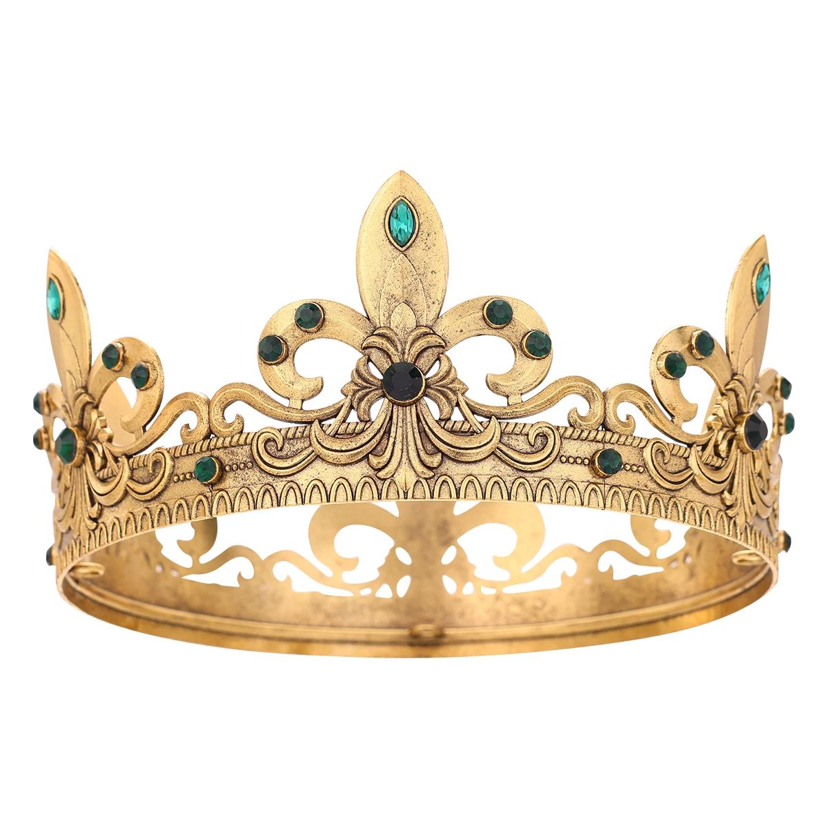 Baroque Vintage Crystal Rhinestone Tiaras And Crowns For Women Bride Queen King Diadems Wedding Hair Accessories Party Pageant image 6