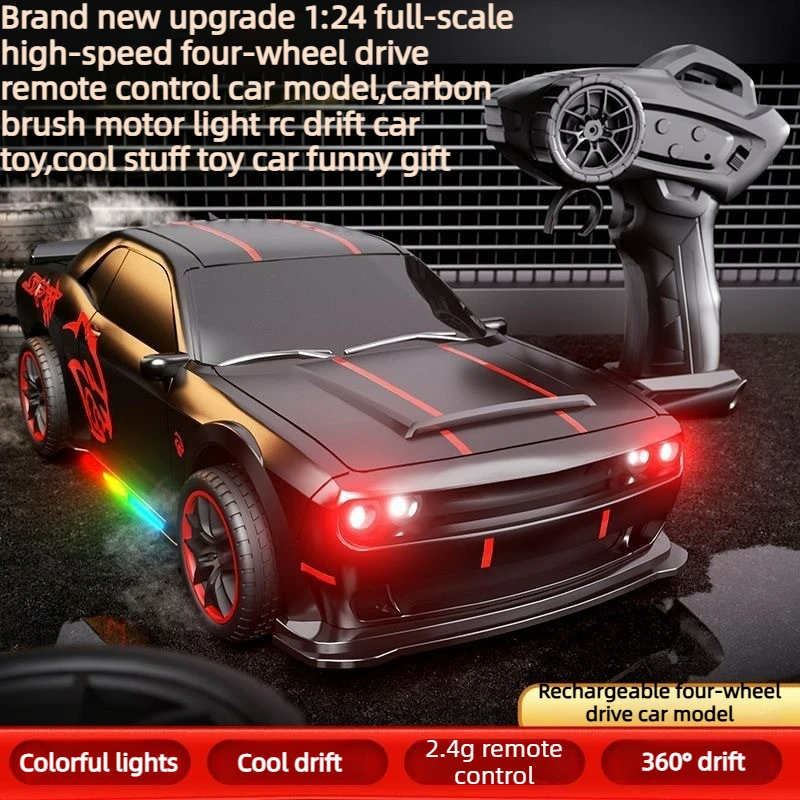 Cool Stuff Toy Car Funny Gift-1:24 Full-scale High-speed 4WD Rc Drift Car,Remote Control Car,Kawaii Racing Rc Cars,Toys for Kids