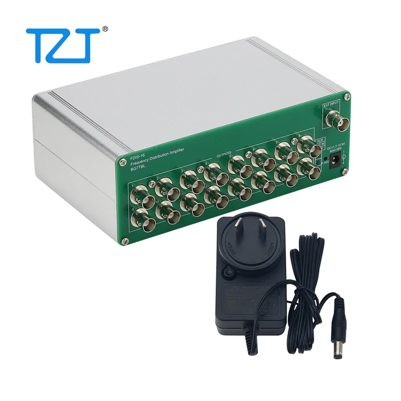 

TZT FDIS-16 Frequency Distribution Amplifier with 16 Ports to Output Square Wave TTL Level (BNC-3.3Vpp/BNC-5Vpp/SMA-3.3Vpp/5Vpp)