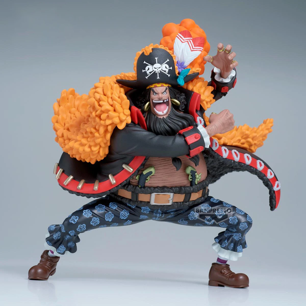 Original BANDAI Banpresto BRC ONE PIECE Marshall D Teach PVC Anime Figures Action Figure Model Toys Christmas Gifts