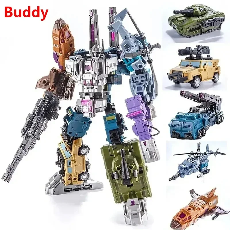 PocketToys Transformation Bruticus 5 in 1 PT05 PT-05 Combo G1 Battle Titan 27cm Action Figure Toy Collectible Gift op voorraad