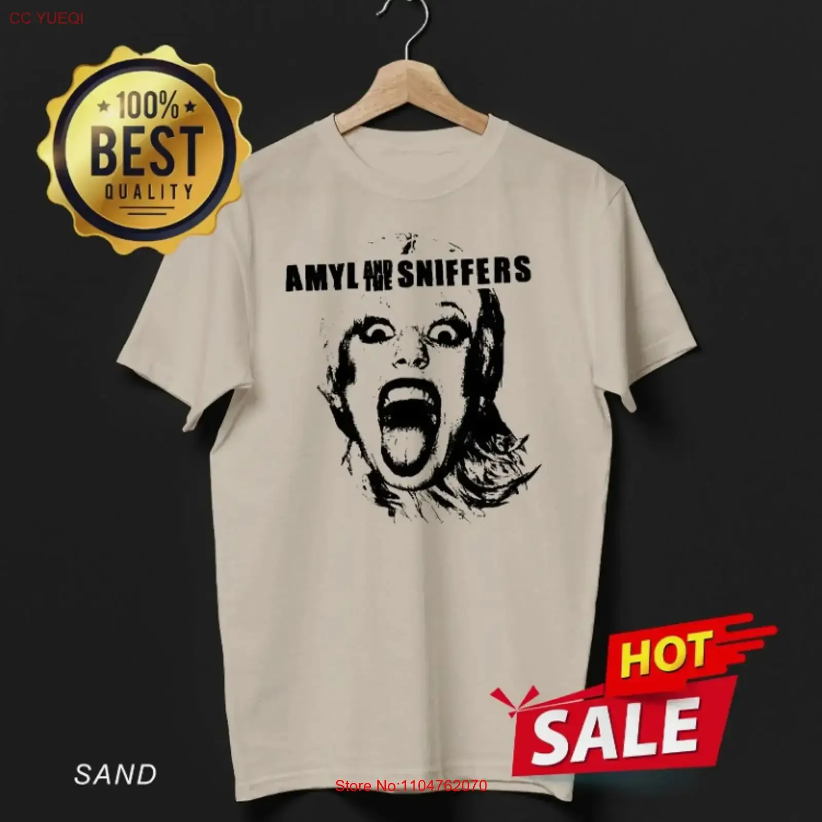 New Amyl And The Sniffers Band T Shirt Size S 5XL vintage Washed Stretched Slightly Breathable designer clothes graphic