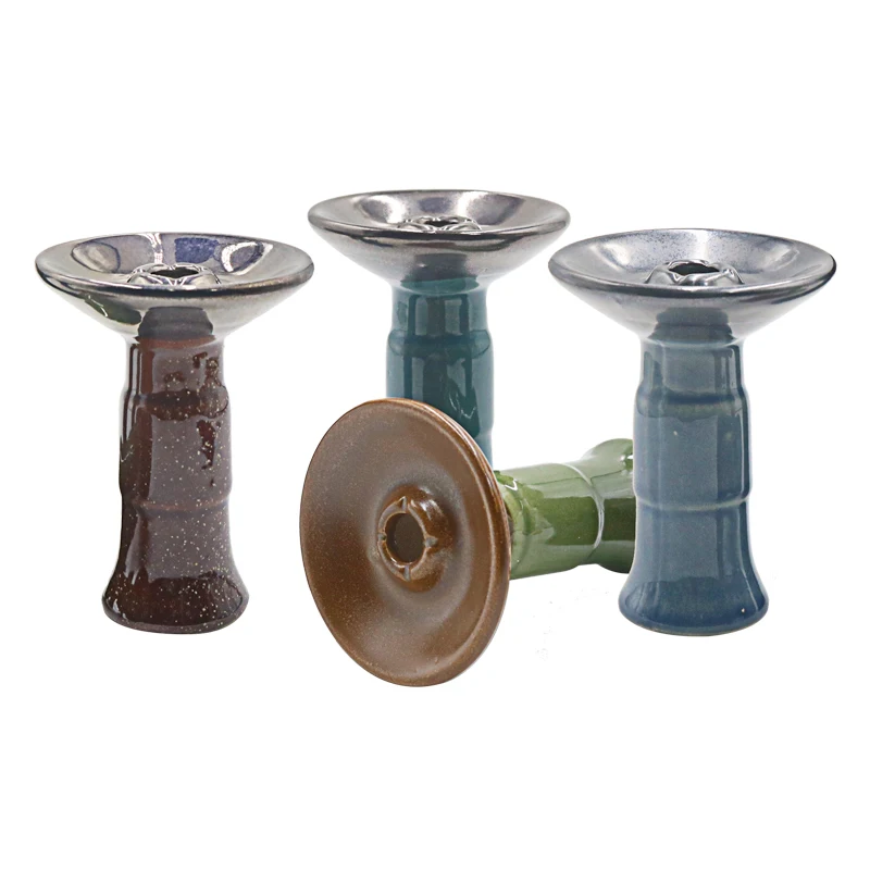 Hookah Bowl Unique Shape Premium Glaze Ceramic Shisha Bowl Smoking Cachimbas Accessories