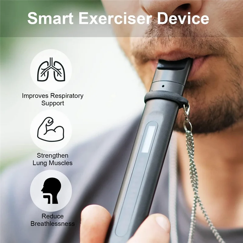 Breathing Exercise Device Trainer Smart Breathing Trainer Breathing Exercise Device With Breath Monitor For Athletes And Sports,