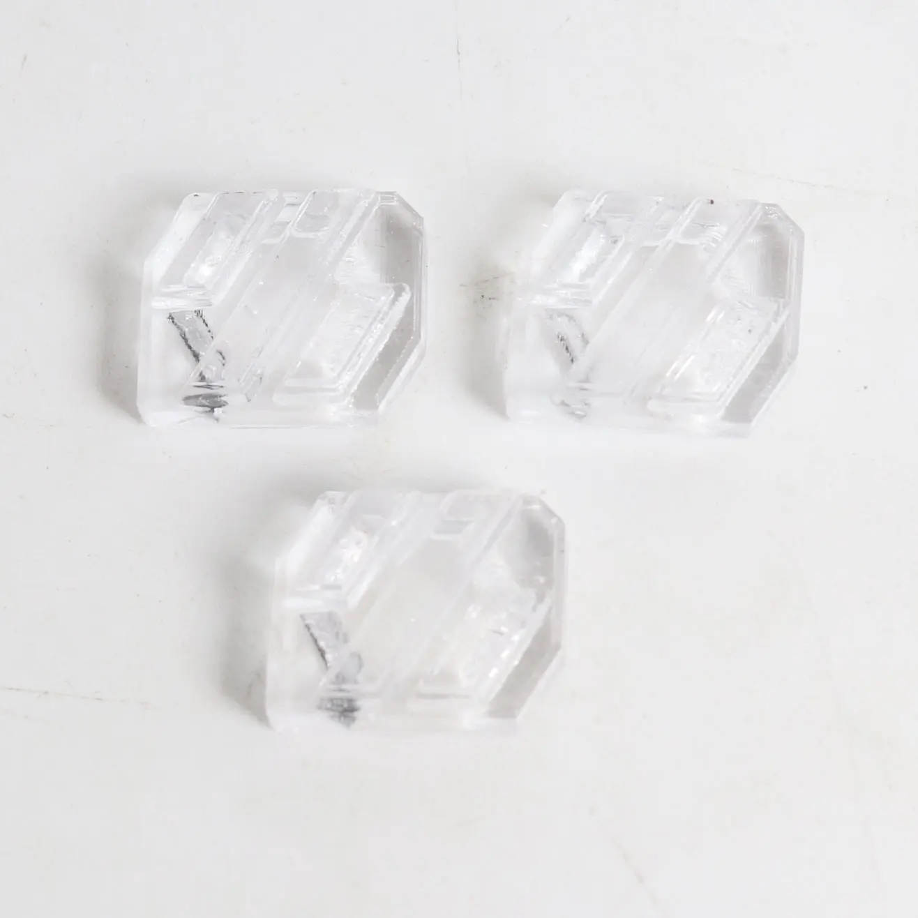 3pcs Transparent Resin Diffuser for Voron 2.4 Extruder Designed for High Light Transmission and RGB Uniformity