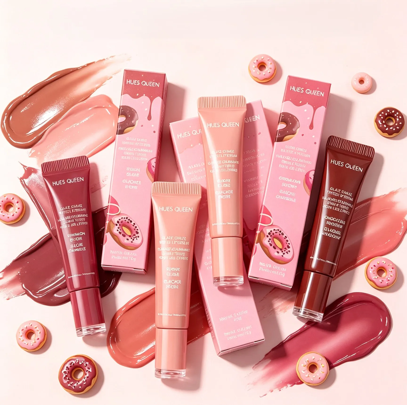 4 Colors Glaze Craze Tinted Lip Serum Hydrating Gloss Lip Balm Moisturizing Plumping Lip Gloss Beauty Makeup