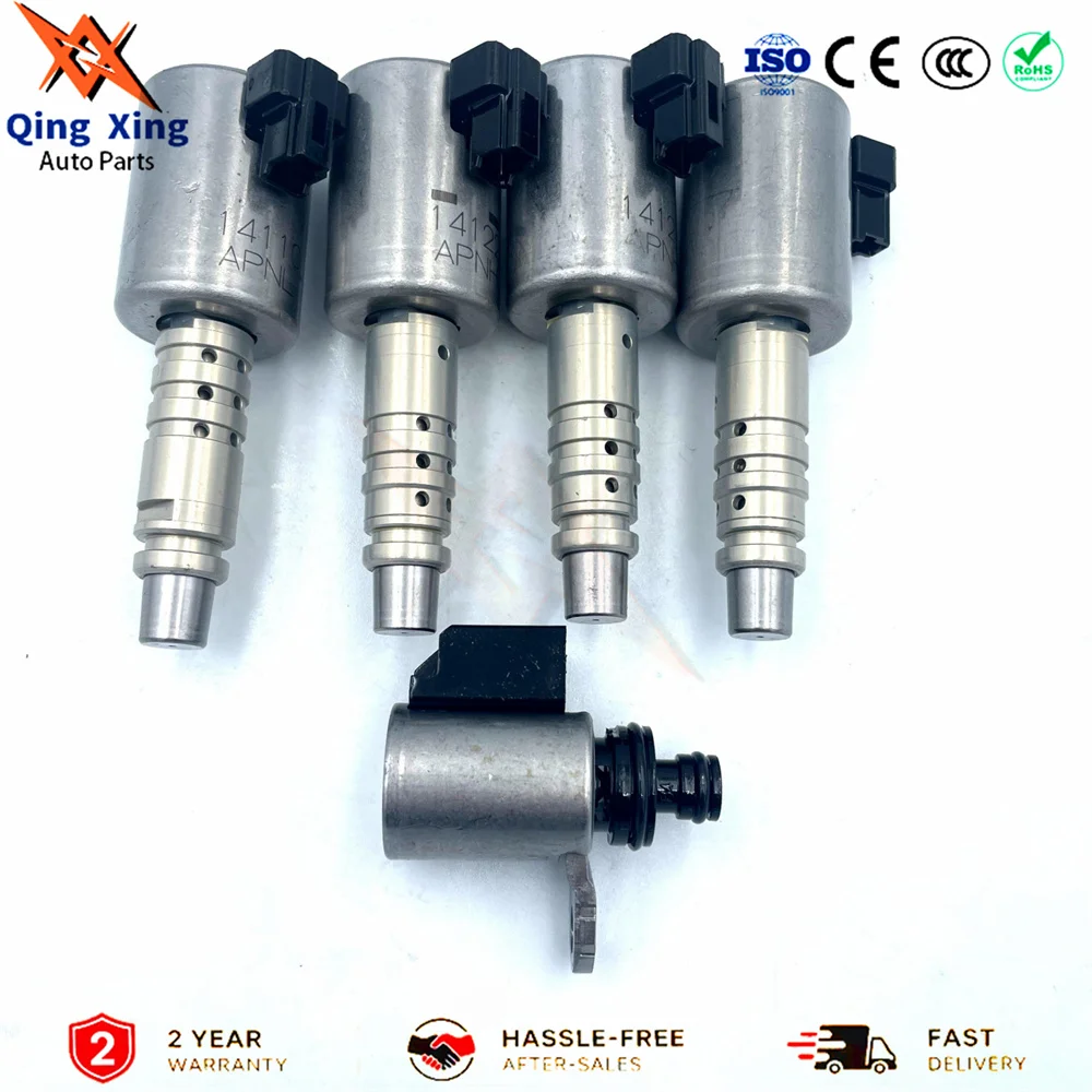 JF015E RE0F11A Original CVT Solenoid Kit Automatic Transmission Valve Body Solenoids 2nd Gen 5PCS/SET Fit For Nissan Tiida