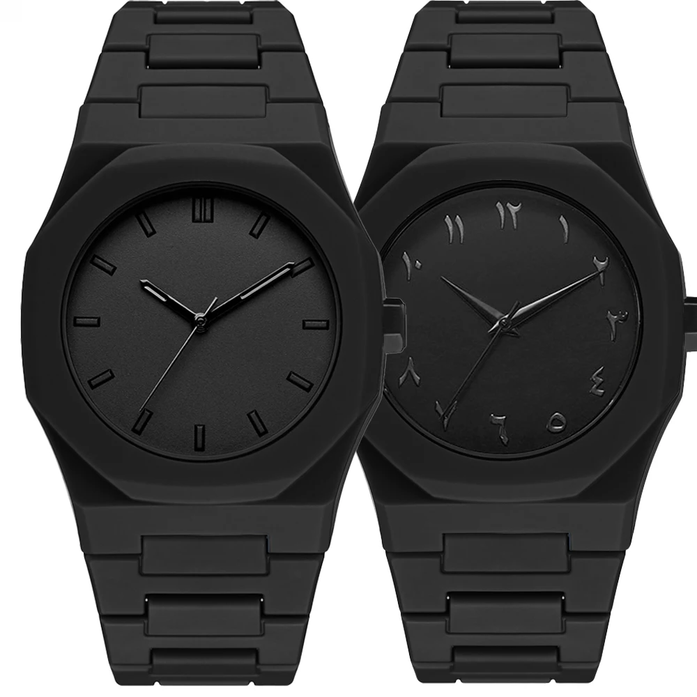 2pc/1pc Fashion handsome pointer men's watch set, classic and versatile polygonal dial men's watch, suitable for various festiva