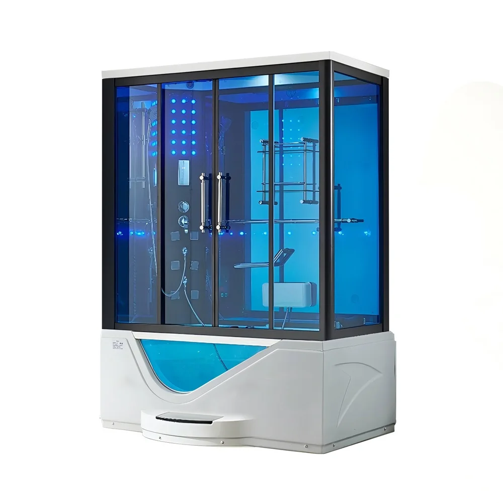 Villa 1600mm steam room, acrylic Jacuzzi, closed integrated bath home