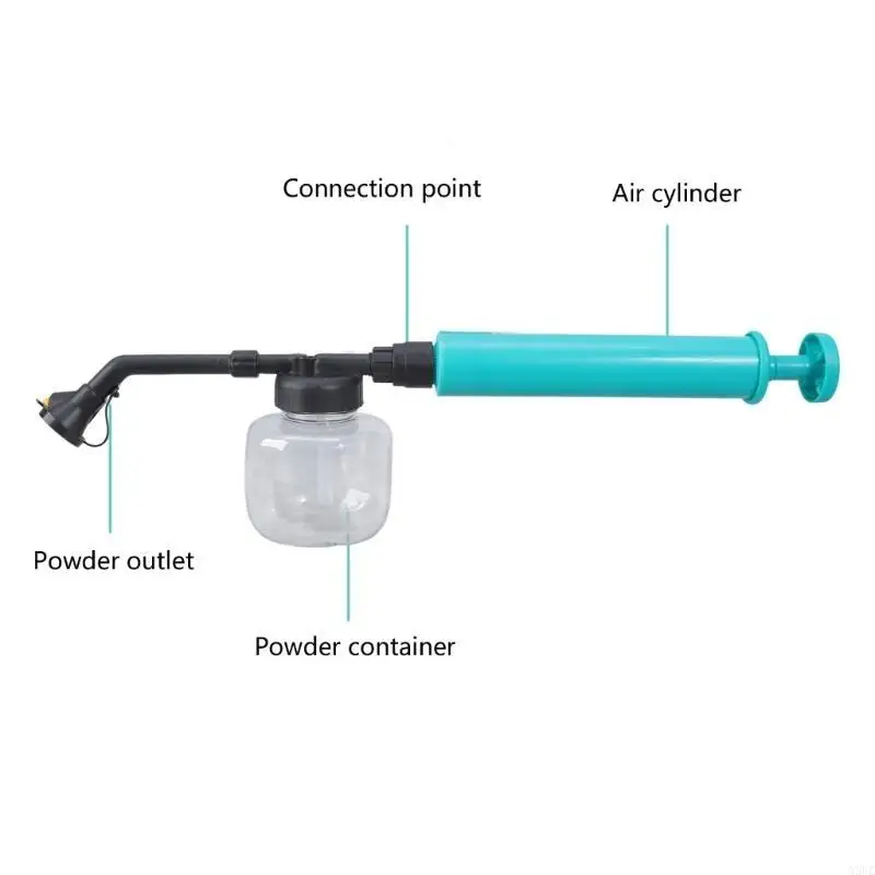 Multi Purpose Garden Powder Duster Applicator Detachable Air Bulb For Efficient Indoor Outdoor Insect Control X3UC