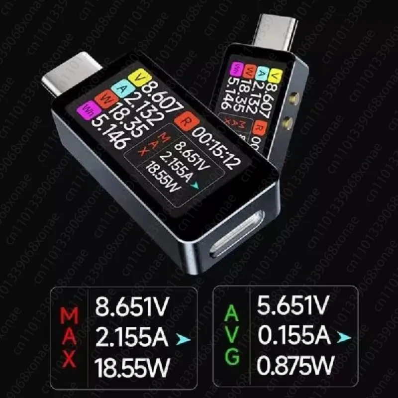 DC4V-28V Type C USB Cable Charging Detectors with Ammeter