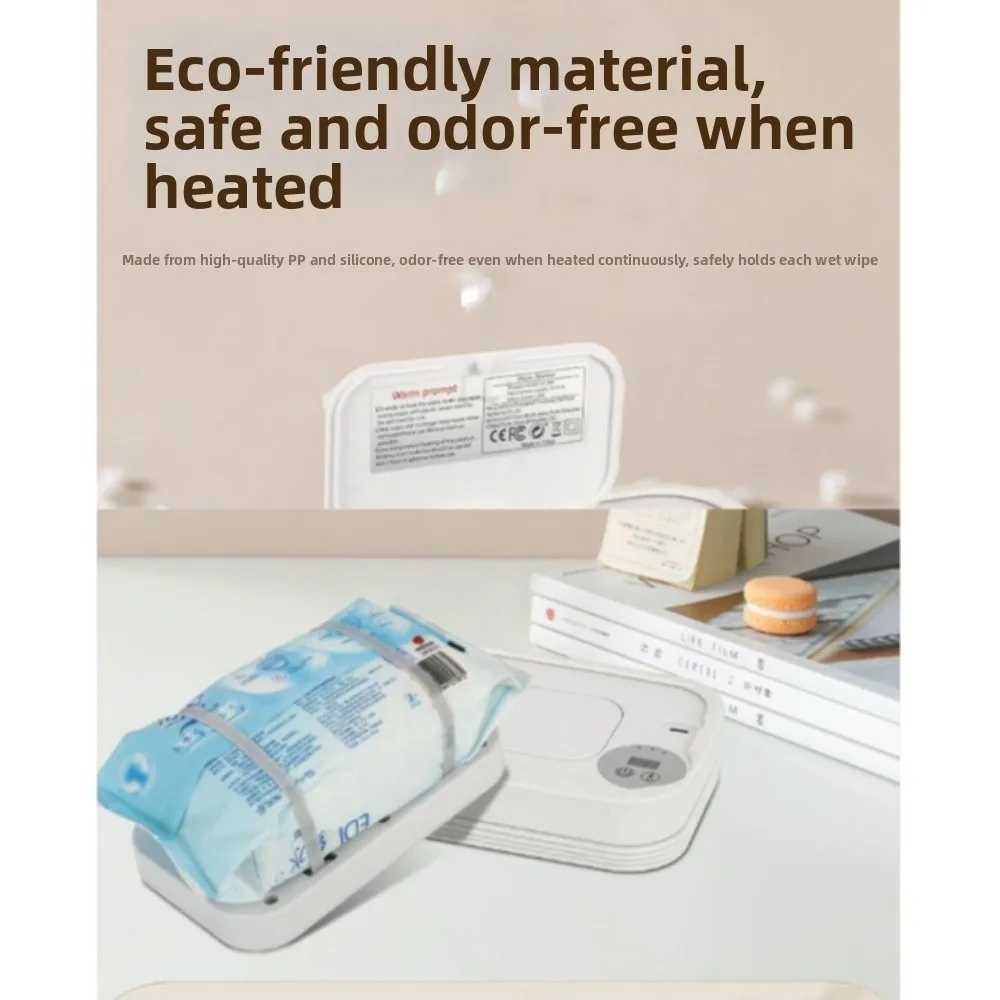 USB Plug-In Portable Wet Wipe Heater Large Capacity Evenly Heating Wet Wipes Mini Moisturizing Tissues Dispenser/Heater