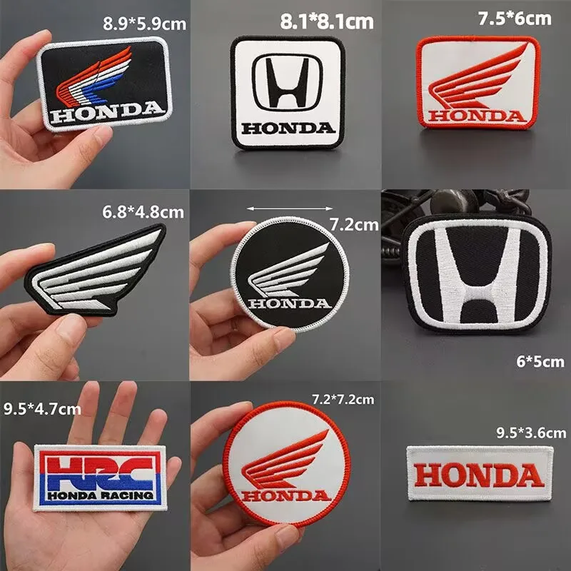 Clothing Hole Patch Decal Motorcycle Logo Embroidered Cloth Stickers For Honda CB400 CB650 FCBF CBR25ORR CRF SH3O0 NC75O