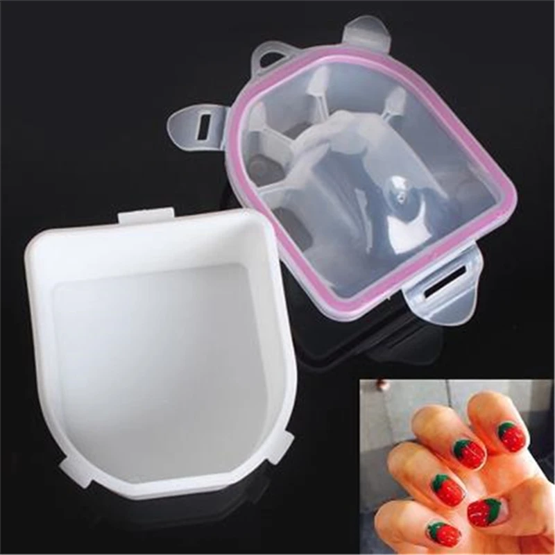 

Plastic Thicken Soaker Bowl Manicure Nail Art Gel Polish Remove Soak Tool Separate Fingers Soak Off Bowl Nail Polish Remover 1PC